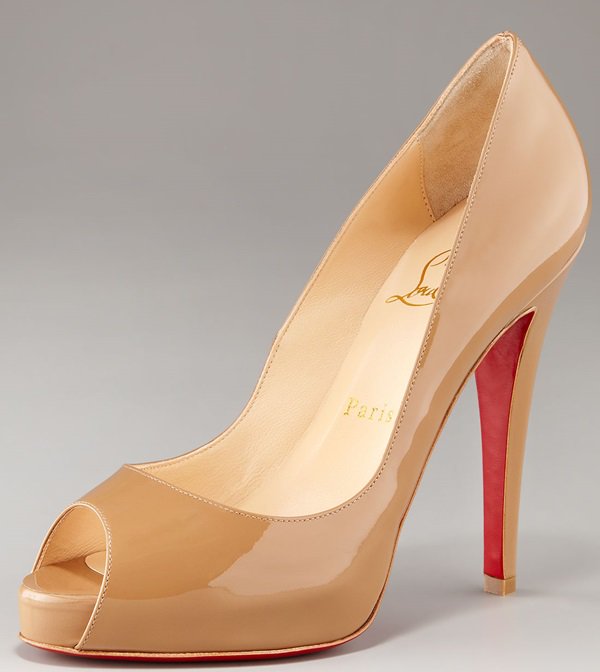 Christian Louboutin Very Prive Peep-Toe Pumps