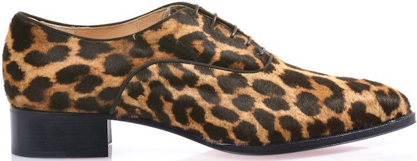 Christian Louboutin "Zazou" Brogues in Leopard Print