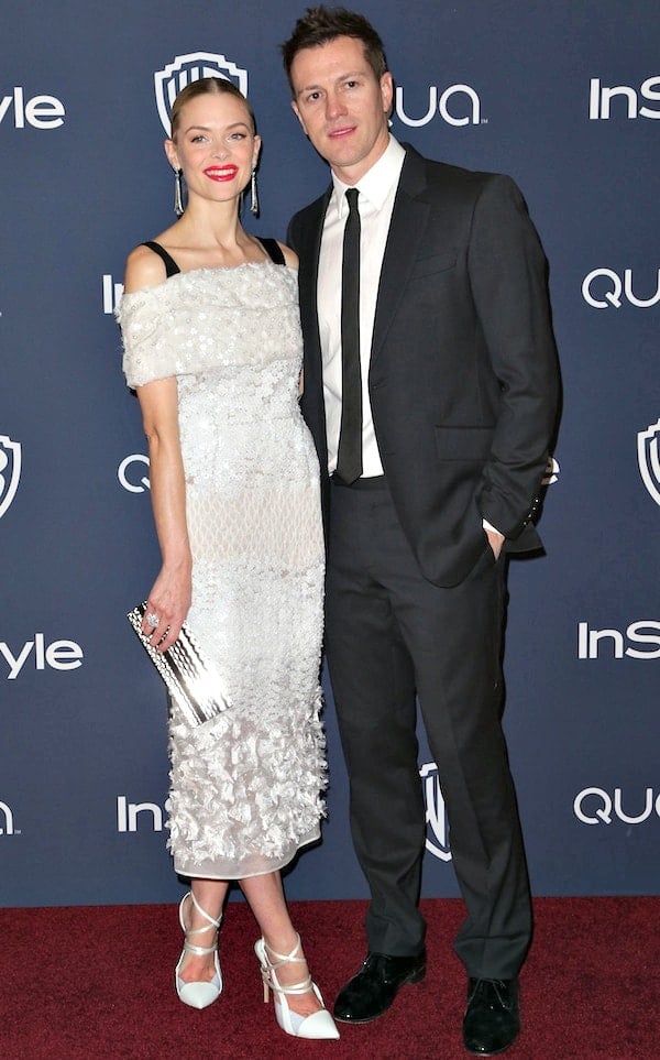 Jaime King with husband Kyle Newman at the 15th Annual Warner Bros. and InStyle Golden Globe Awards after-party