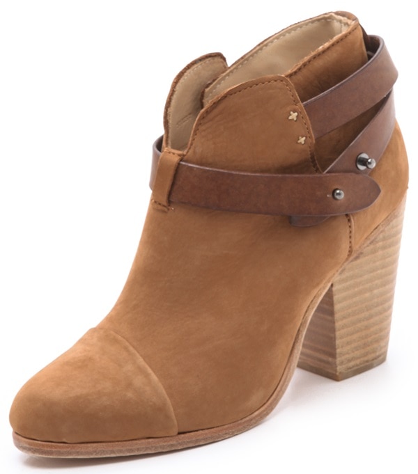 Rag & Bone "Harrow" Booties in Camel