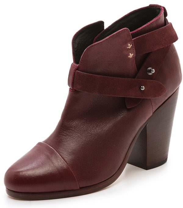 Rag & Bone Harrow Boots in Port (Burgundy)