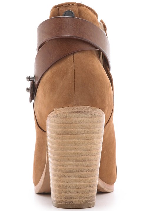 Rag & Bone "Harrow" Booties in Camel