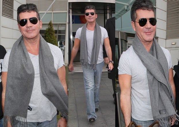 Simon Cowell leaves his hotel to attend Britain's Got Talent Cardiff auditions on January 23, 2014