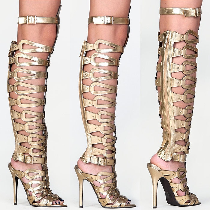 Breckelle's "DIVA-22" Tall Gladiator Sandals