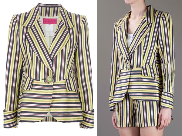 Christian Lacroix Vintage Striped Short Suit