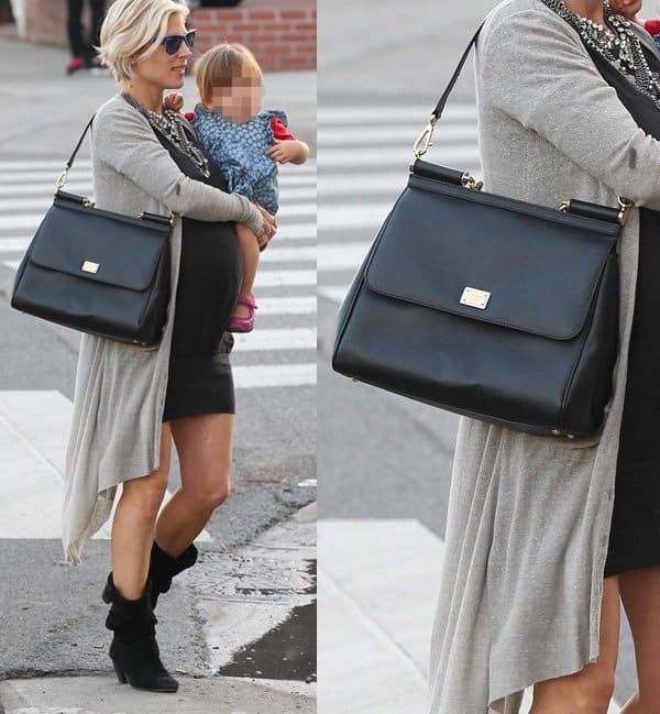 Pregnant Elsa Pataky and her adorable daughter, India Hemsworth, shopping with friends for clothes and toys