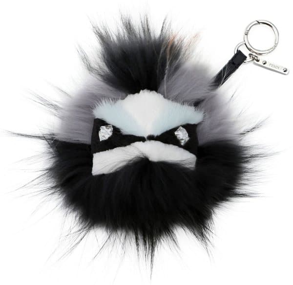 Fendi Crystal-Eyed Fur Monster Bag Charm