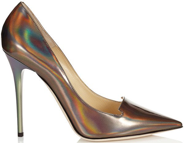 Jimmy Choo "Ari" Pumps in Disco Mirror Leather