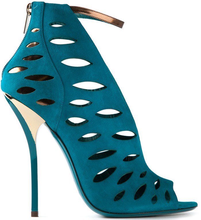 Jimmy Choo Blue Tamber Cut Out Sandals