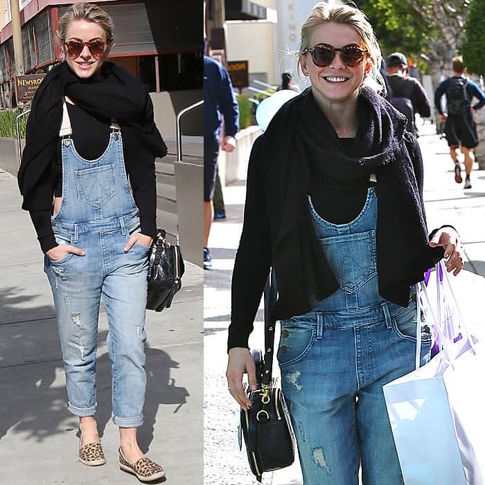 Julianne Hough leaving the Newsroom Cafe and shopping at Intermix and Kitson on Robertson Boulevard