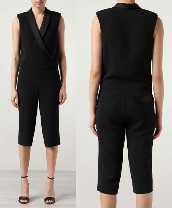 LAgence Crossover Neck Jumpsuit