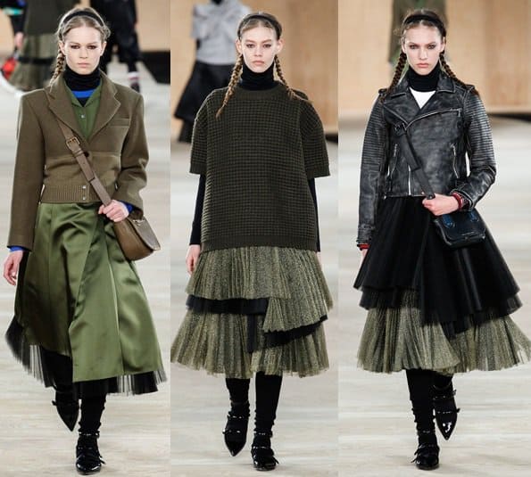 Marc by Marc Jacobs Fall 2014 runway show at New York Fashion Week, featuring eclectic outfits blending punk, equestrian, and vintage elements with 80s pop art flair