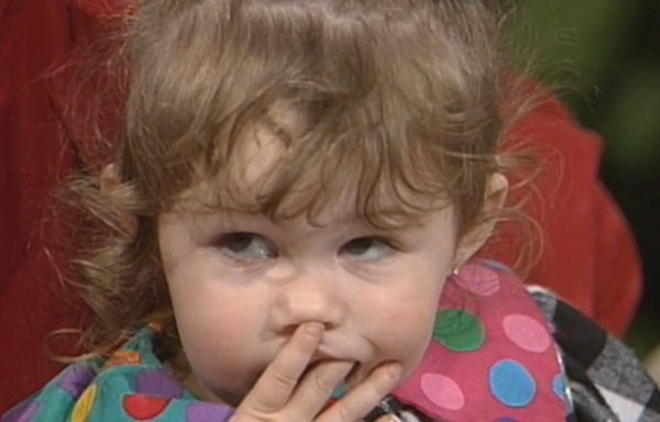 Miley Cyrus as a two-year-old