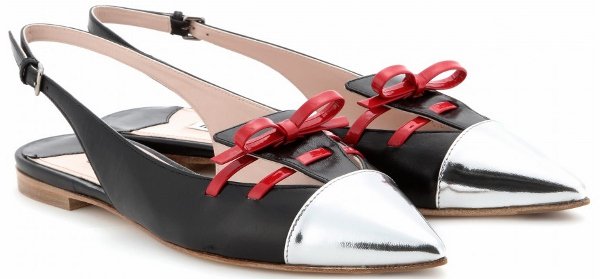 Miu Miu Leather Slingback Pumps