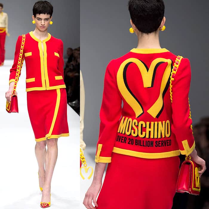 Moschino Fall 2014 McDonald's dress