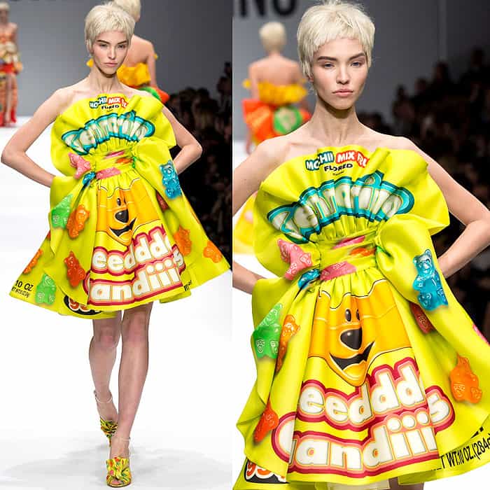 Moschino Fall 2014 gummy bear dress