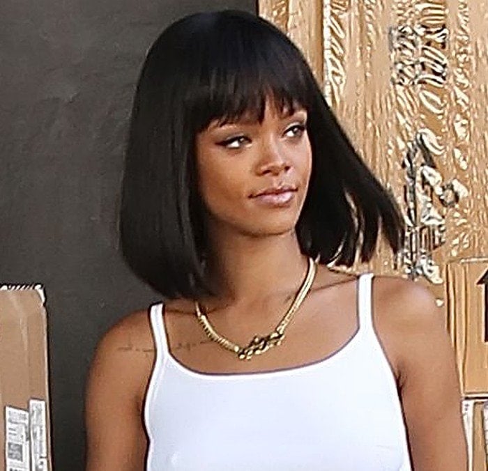 Rihanna's Cleopatra-inspired, sleek, and sophisticated hairstyle