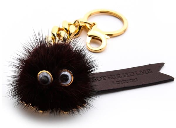 Sophie Hulme Large Pom Pom Man Keychain