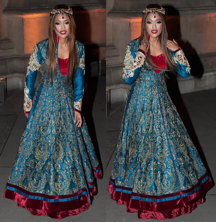 Tasmin Lucia-Khan shines at the British Asian Trust Party at the Victoria and Albert Museum, London