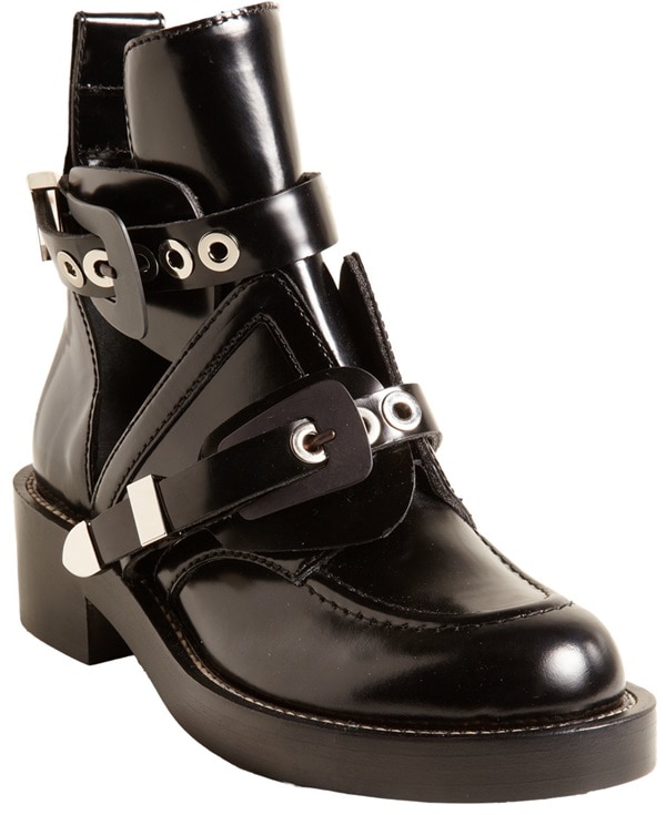 Balenciaga "Ceinture" Cutout Buckled Boots