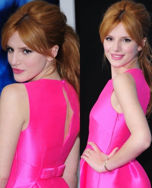 Bella Thorne styled her hair in a bouffant ponytail