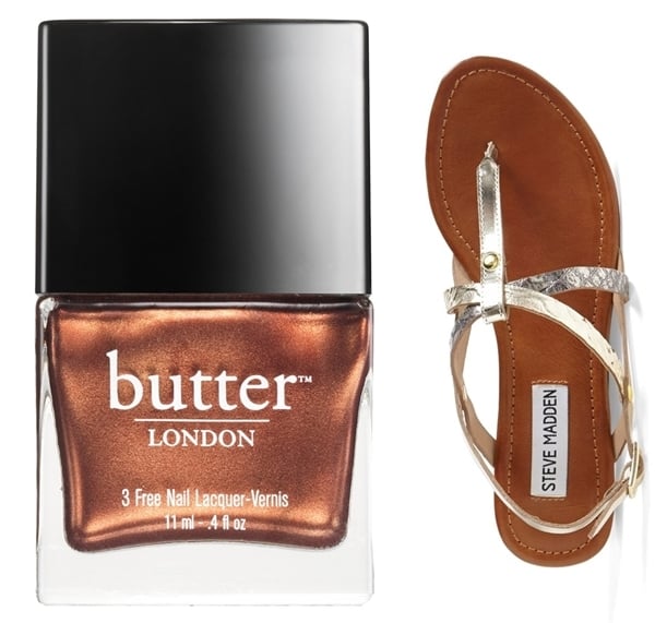 Steve Madden 'Kroatia' Leather Sandal and Butter London Trifle