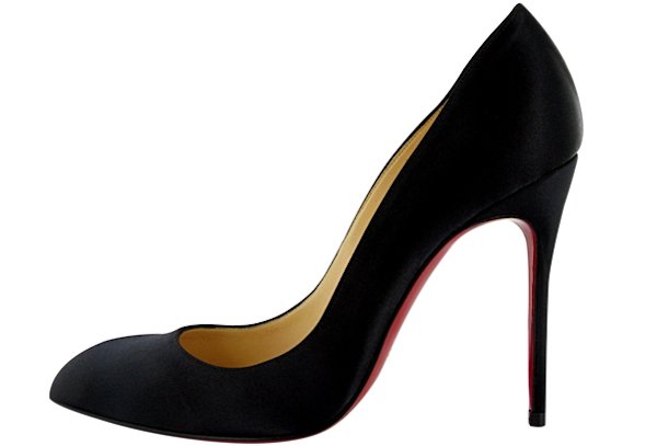 Christian Louboutin "Chiara" Pumps in Black Satin