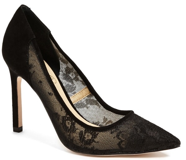 Ivanka Trump "Calla" Pumps in Black Lace