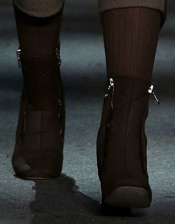 Marc Jacobs Fall 2014 quilted zippered boots (runway)