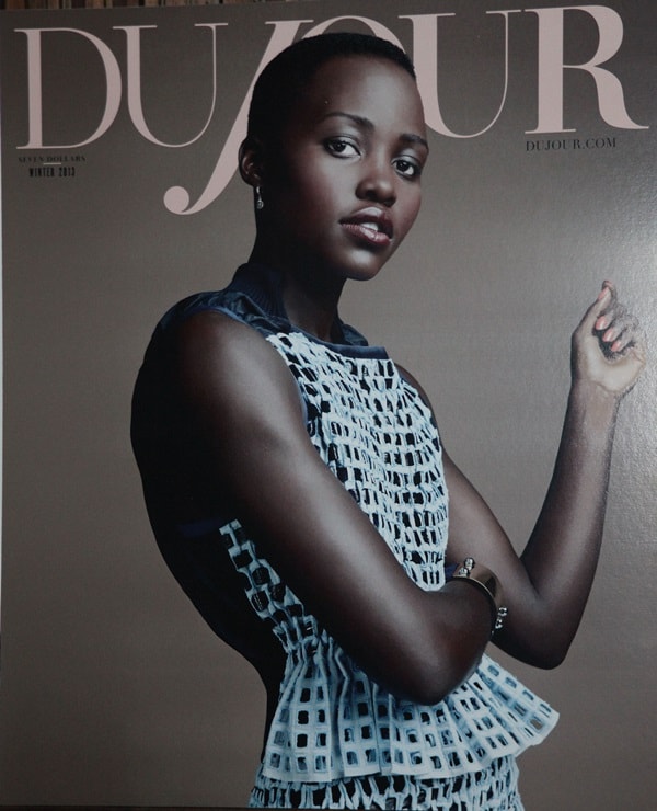 Lupita Nyong'o on the cover of Dujour Magazine Winter 2013-2014