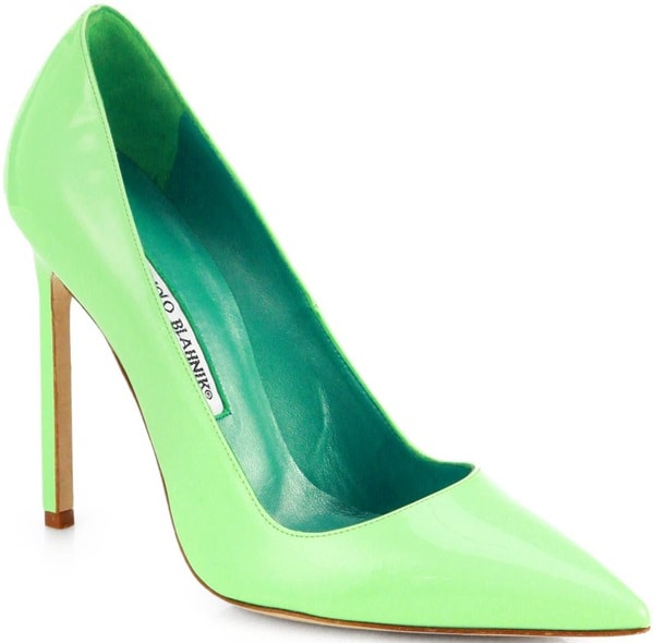 Manolo Blahnik "BB" Pumps in Pistachio