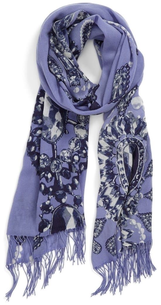 Nordstrom Romantic Jewels Wool and Cashmere Scarf
