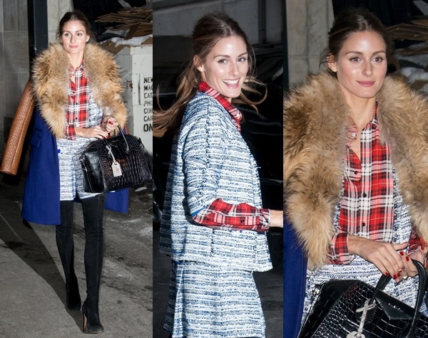 Olivia Palermo at the Marchesa Fall 2014 presentation