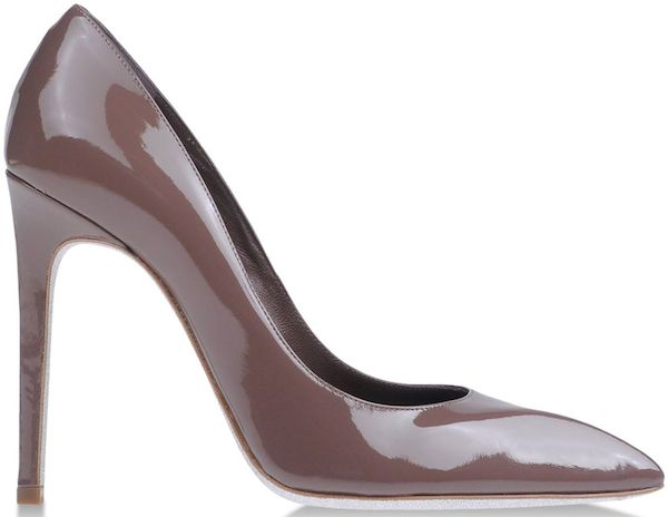 Rene Caovilla Pumps in Brown Patent Leather