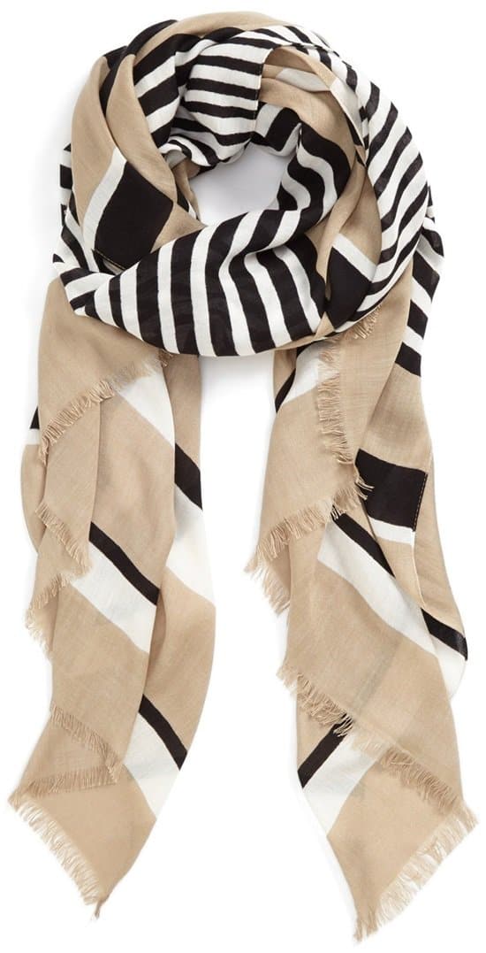 Vince Camuto Striped Oversized Wrap
