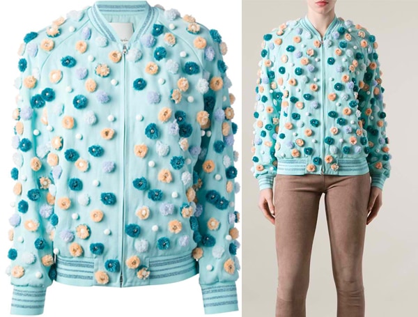 3 1 Phillip Lim Pearly Flower Embellished Jacket