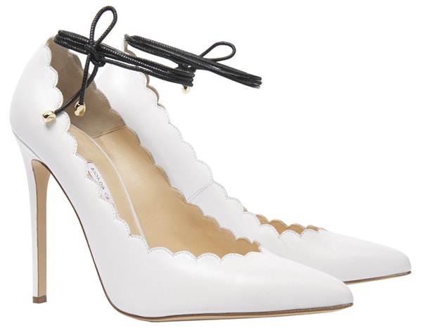 White Bionda Castana 'Rosario' Pumps