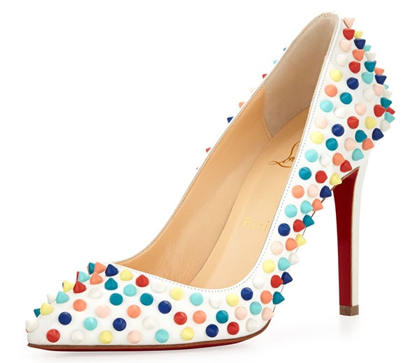 Christian Louboutin Pigalle Spikes Red Sole Pumps