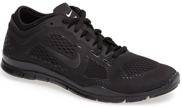 Black Nike "Free 5.0 TR Fit 4" Training Shoes