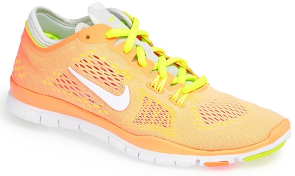 Orange Nike "Free 5.0 TR Fit 4" Training Shoes