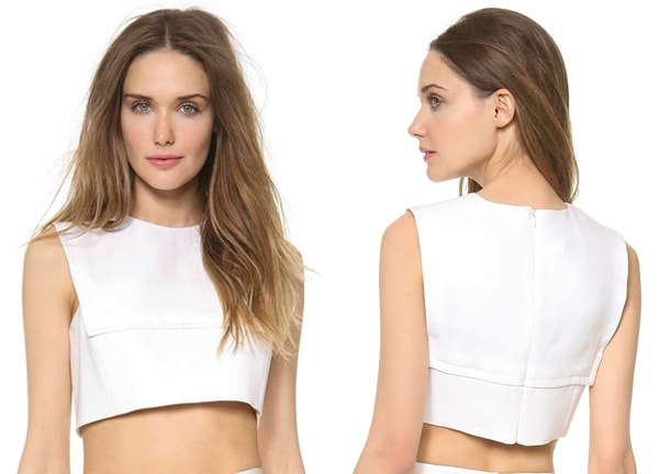 Giambattista Valli Sleeveless Crop Top