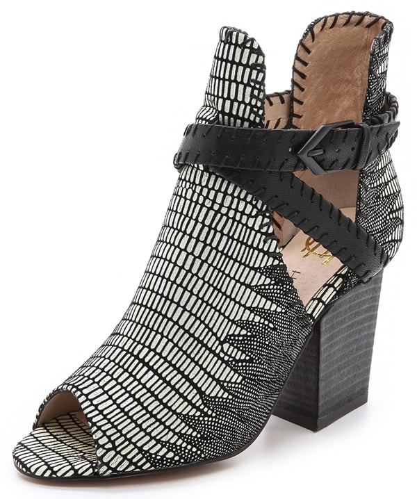 House of Harlow 1960 Minnie Open-Toe Booties