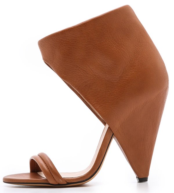 IRO Saika Cone-Heel Ankle-Cuff Sandals