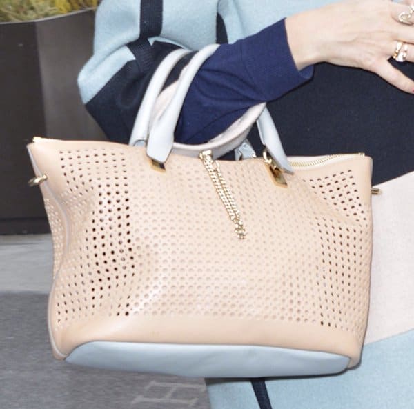 Jessica Alba's perforated Chloe "Baylee" tote