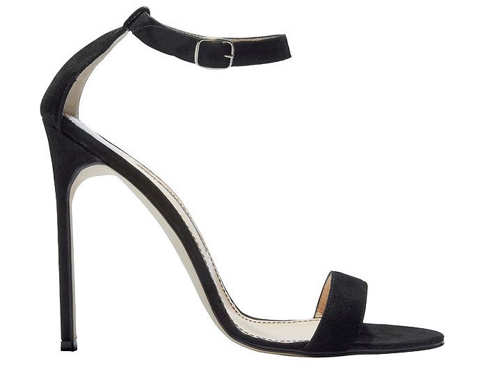 Manolo Blahnik "Chaos" Sandals in Black Suede