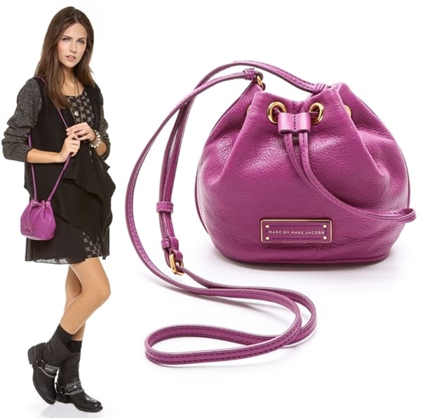 Marc by Marc Jacobs Too Hot to Handle Mini Drawstring Bag Purple