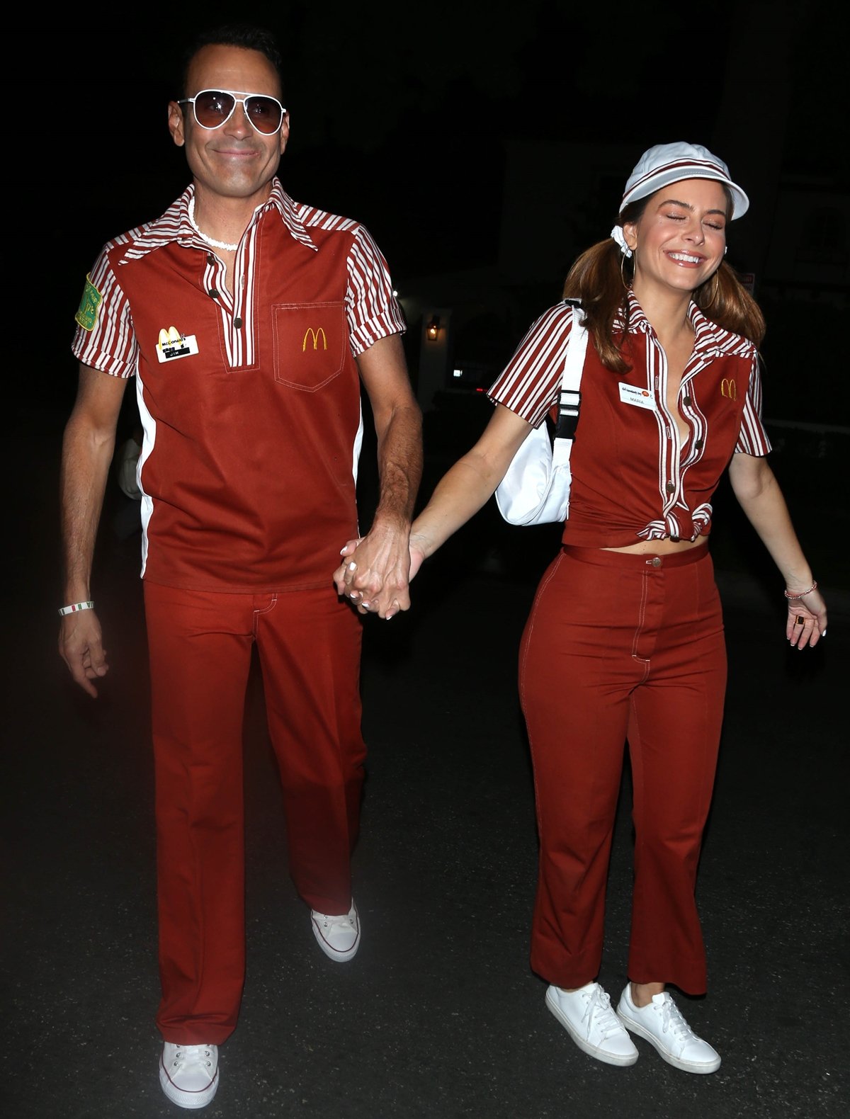 Maria Menounos and her husband Keven Undergaro at the Brought to You by Those Who Drink It Halloween party