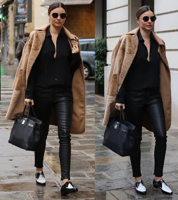 Miranda Kerr had lunch at the Bristol hotel and did some shopping at the Sonia Rykiel store in St Germain des Pres in Paris on February 27, 2014
