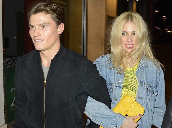 Pixie Lott and Olivier Cheshire at Chakana in London