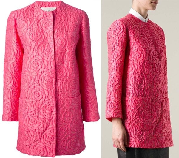 San Andres Milano Floral Embroidered Overcoat